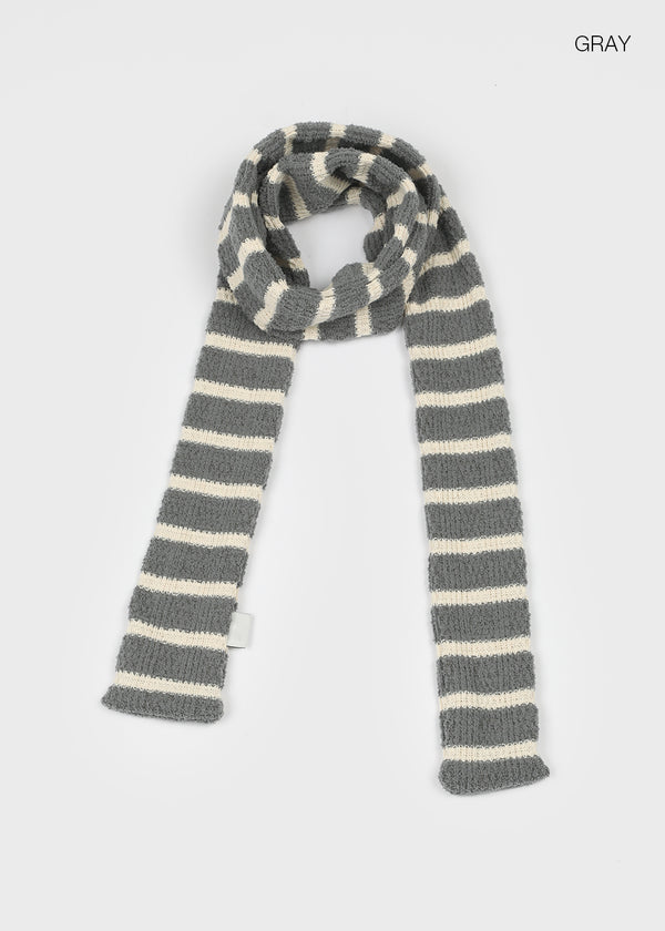 Two Leven Stripe Knit Muffler
