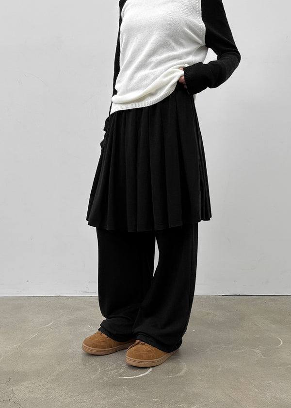 Benton Fleece Banding Skirt Pants