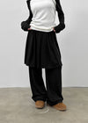 Benton Fleece Banding Skirt Pants
