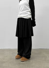Benton Fleece Banding Skirt Pants