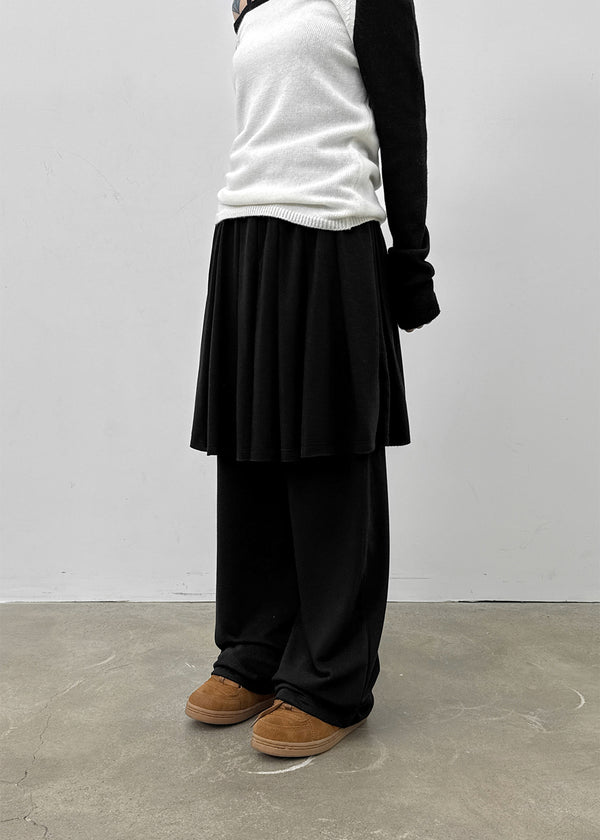 Benton Fleece Banding Skirt Pants