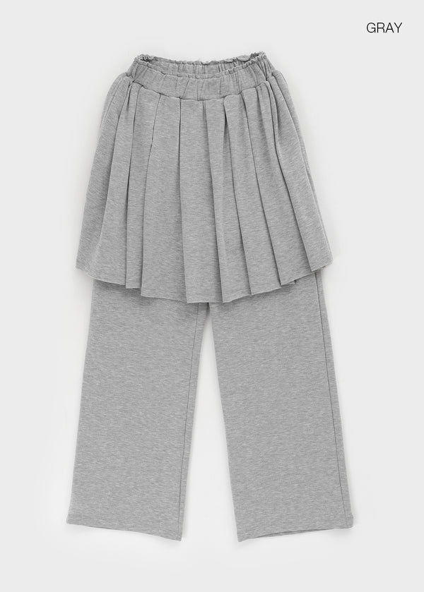 Benton Fleece Banding Skirt Pants