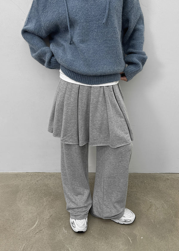 Benton Fleece Banding Skirt Pants