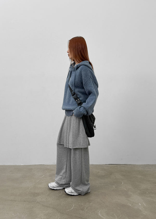 Benton Fleece Banding Skirt Pants