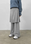 Benton Fleece Banding Skirt Pants