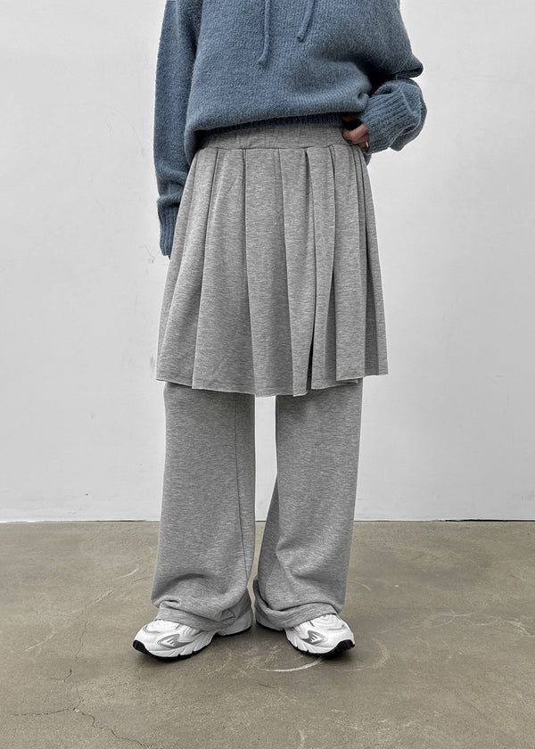 Benton Fleece Banding Skirt Pants