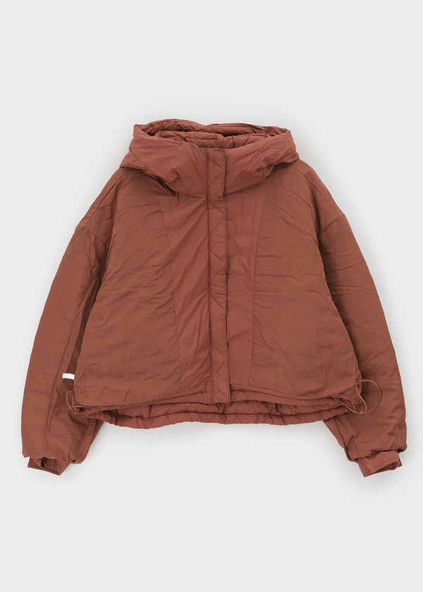 Delmi Hooded Crop Lightweight Padding (100% Duck Down)