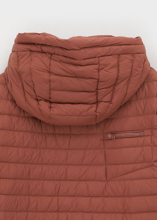 Delmi Hooded Crop Lightweight Padding (100% Duck Down)