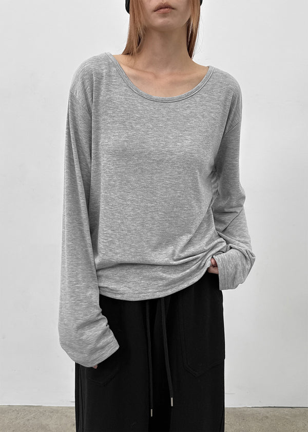 Poar Basic Fleece Long Sleeve T-shirt