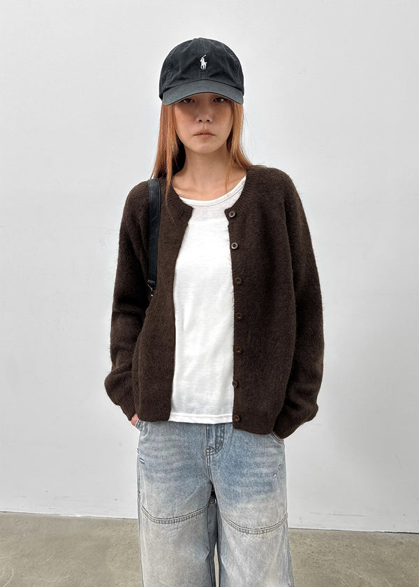 Ittu Angora Round Cardigan