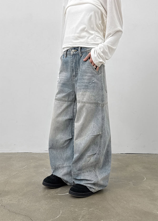 Cult Cut-out Balloon Denim Pants