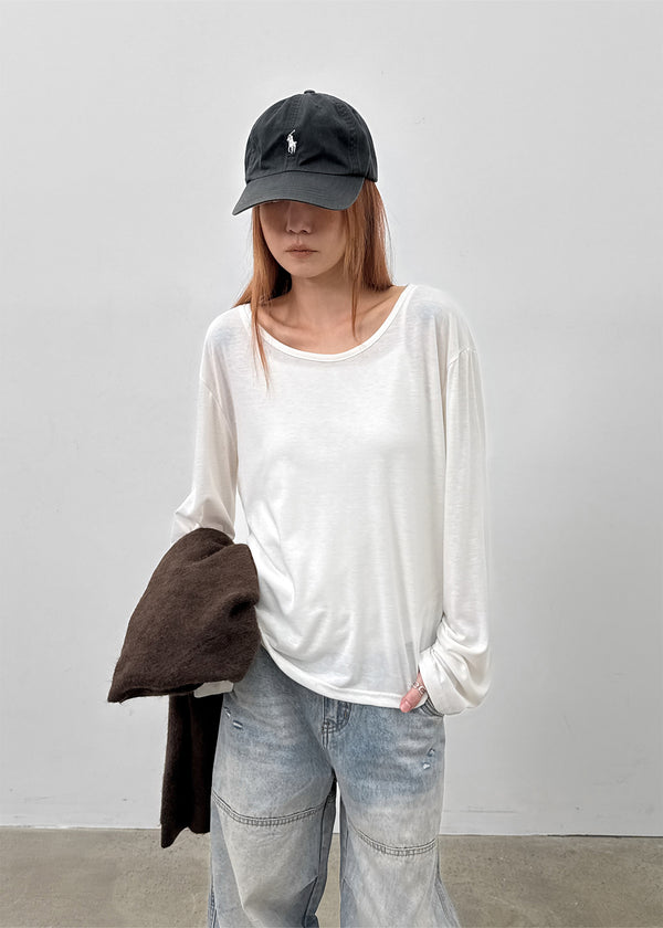 Poar Basic Fleece Long Sleeve T-shirt