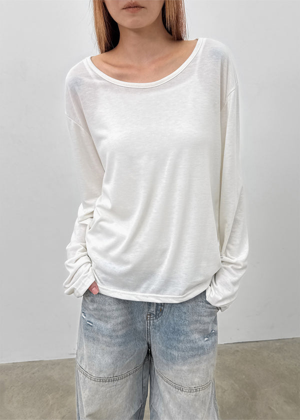 Poar Basic Fleece Long Sleeve T-shirt