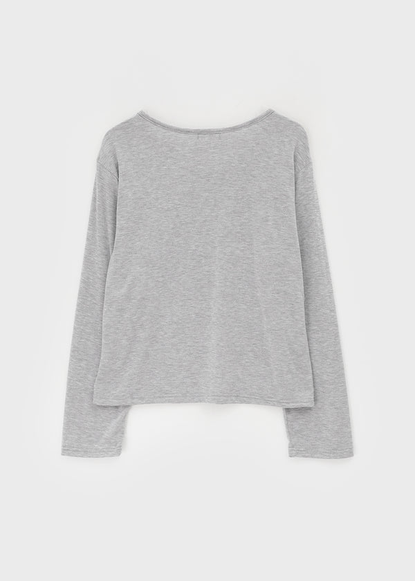 Poar Basic Fleece Long Sleeve T-shirt