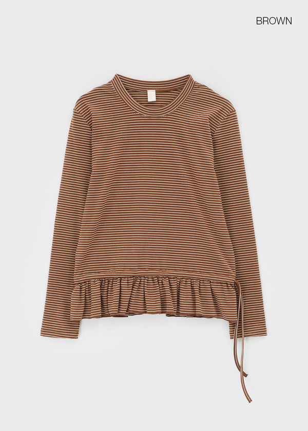 Furon Stripe Layered Long Sleeve T-shirt