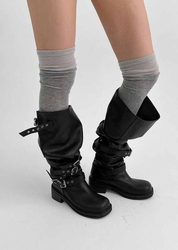 Romten Two-tone Layered Ring Leg Warmers