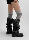 Romten Two-tone Layered Ring Leg Warmers