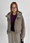 Delmi Hooded Crop Lightweight Padding (100% Duck Down)
