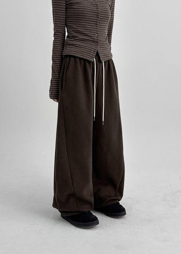 Tomin Double-sided Fleece Balloon Banding Pants