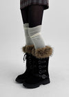 Romten Two-tone Layered Ring Leg Warmers