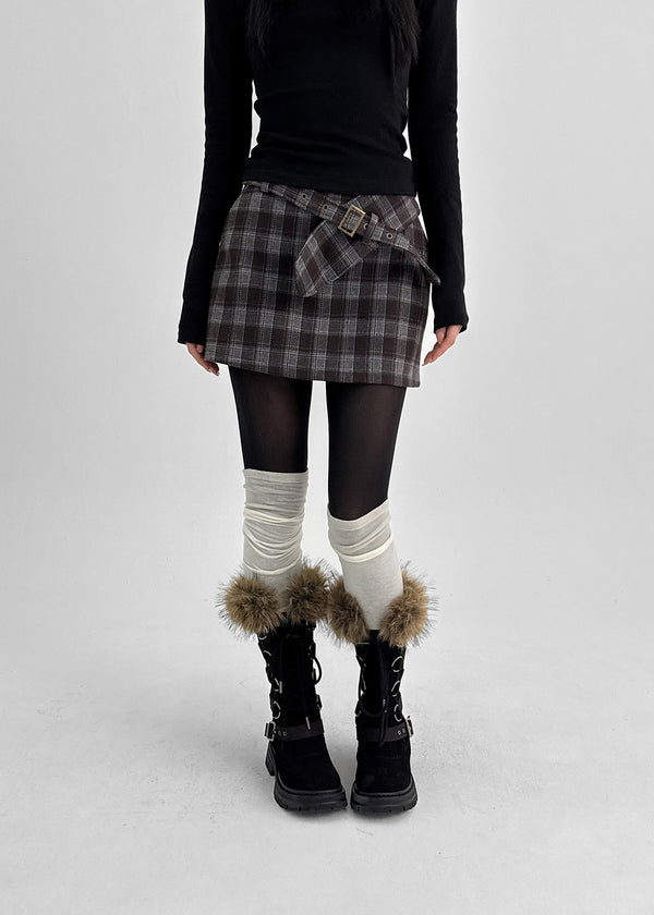 Romten Two-tone Layered Ring Leg Warmers
