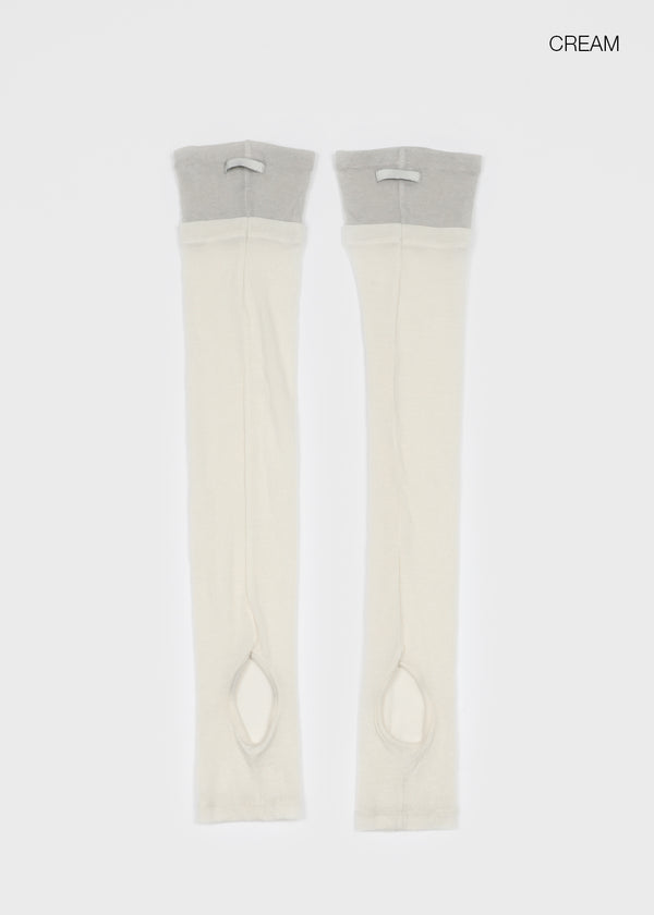 Romten Two-tone Layered Ring Leg Warmers