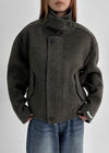 Melno Handmade Blouson Wool Jacket (70% Wool)
