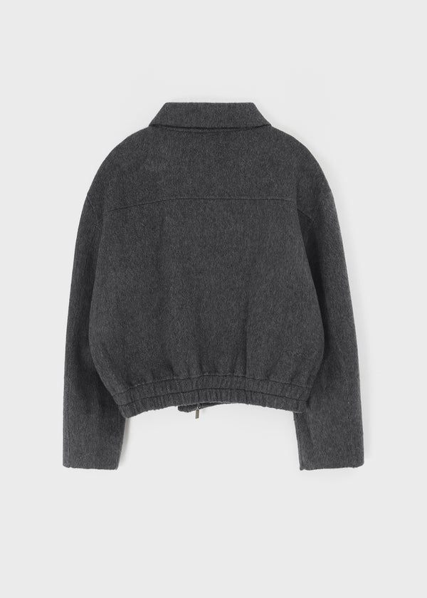 Melno Handmade Blouson Wool Jacket (70% Wool)