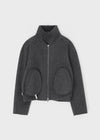 Melno Handmade Blouson Wool Jacket (70% Wool)