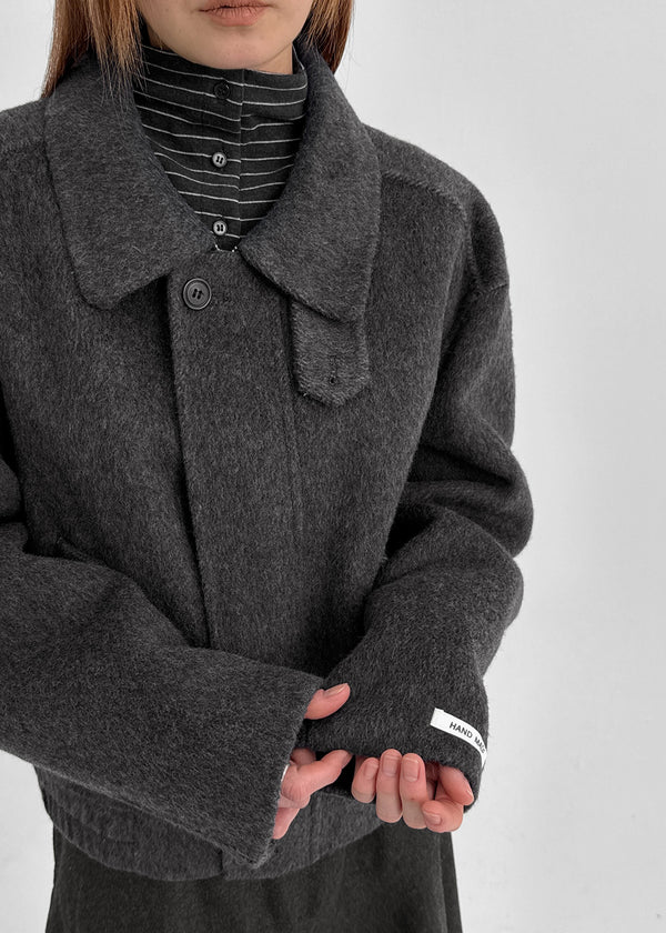 Melno Handmade Blouson Wool Jacket (70% Wool)