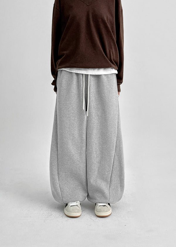 Tomin Double-sided Fleece Balloon Banding Pants