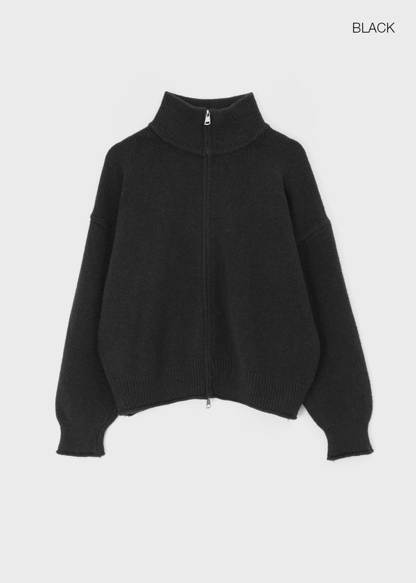 Etten High-neck Knit Zip-up