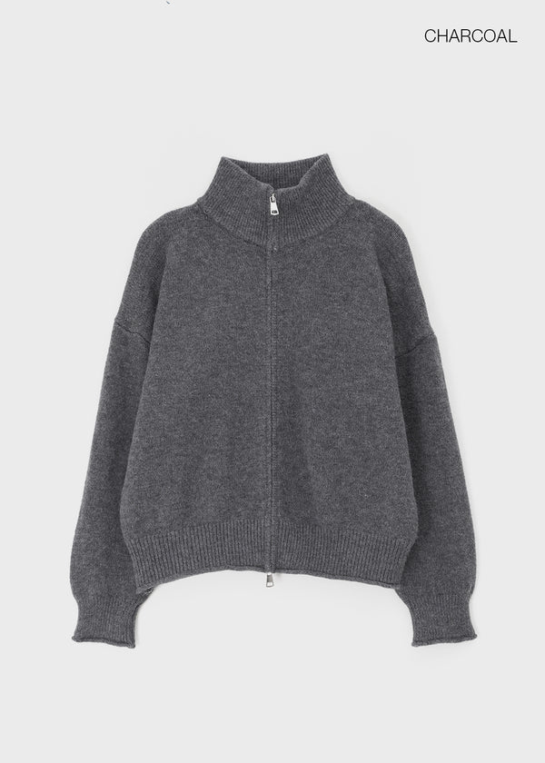 Etten High-neck Knit Zip-up