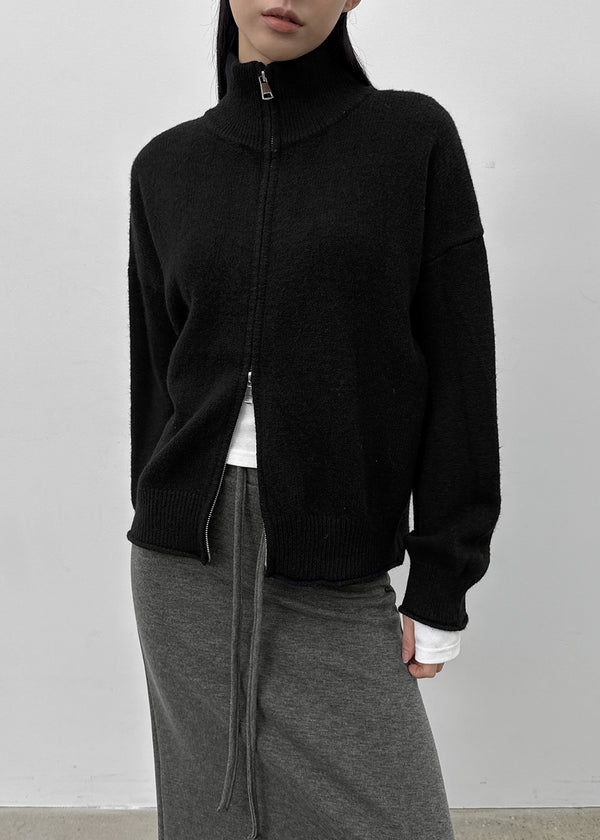 Etten High-neck Knit Zip-up