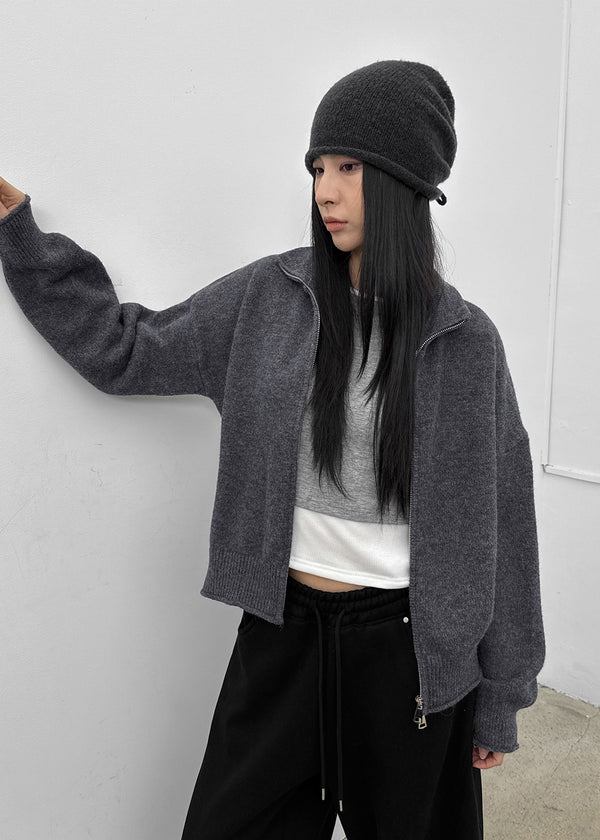 Etten High-neck Knit Zip-up