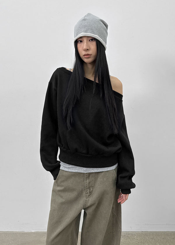 Canburn Peach Cut Wide Cotton Pants