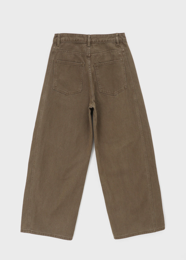 Canburn Peach Cut Wide Cotton Pants