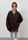 Dufifi Porden Knit Hood Zip-Up