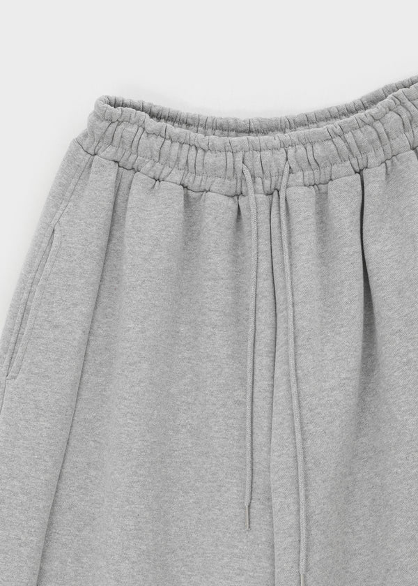 Degol Cutout Slit Wide Fleece Banding Pants