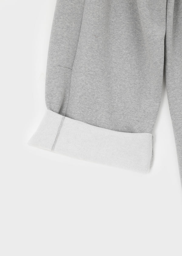 Degol Cutout Slit Wide Fleece Banding Pants