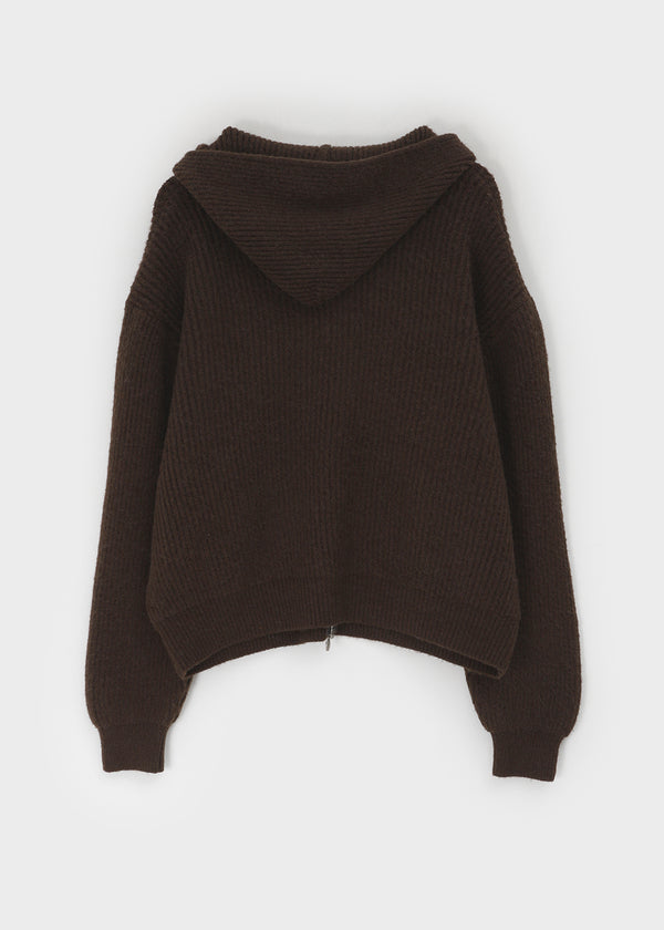 Dufifi Porden Knit Hood Zip-Up