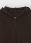 Dufifi Porden Knit Hood Zip-Up