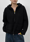 Dufifi Porden Knit Hood Zip-Up