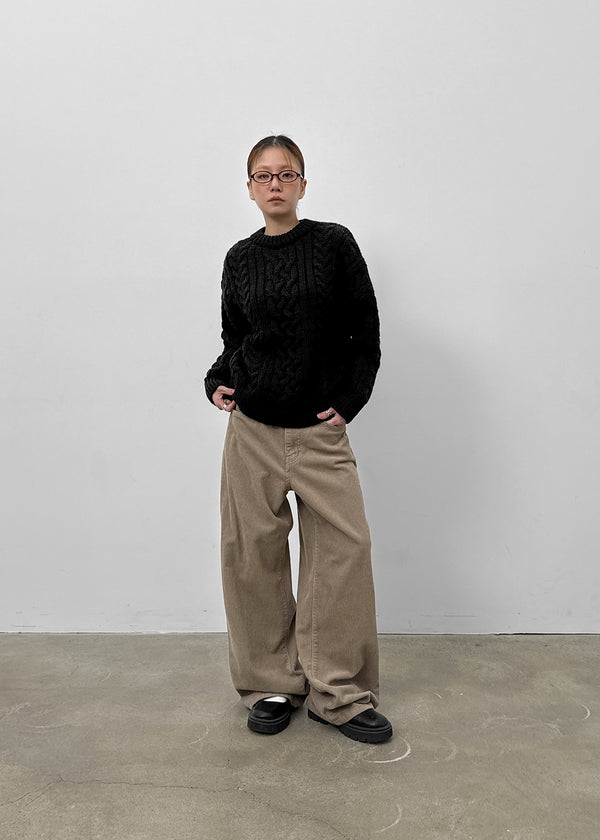 Dekel Wide Corduroy Cotton Pants