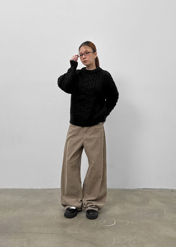 Dekel Wide Corduroy Cotton Pants