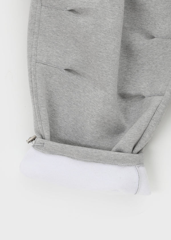 (UNISEX) Momhen Banding Fleece Cargo Wide Two-way Pants