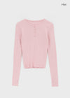 Camrn Henley Neck Warmer Ribbed Knit