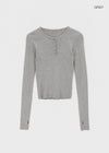 Camrn Henley Neck Warmer Ribbed Knit