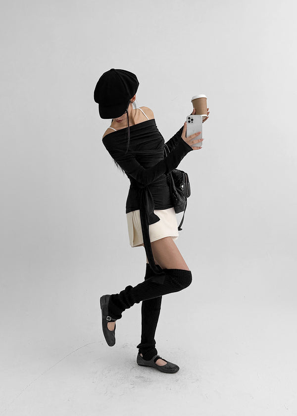 Kmrut Wool Mini Skirt Pants (belt Set)