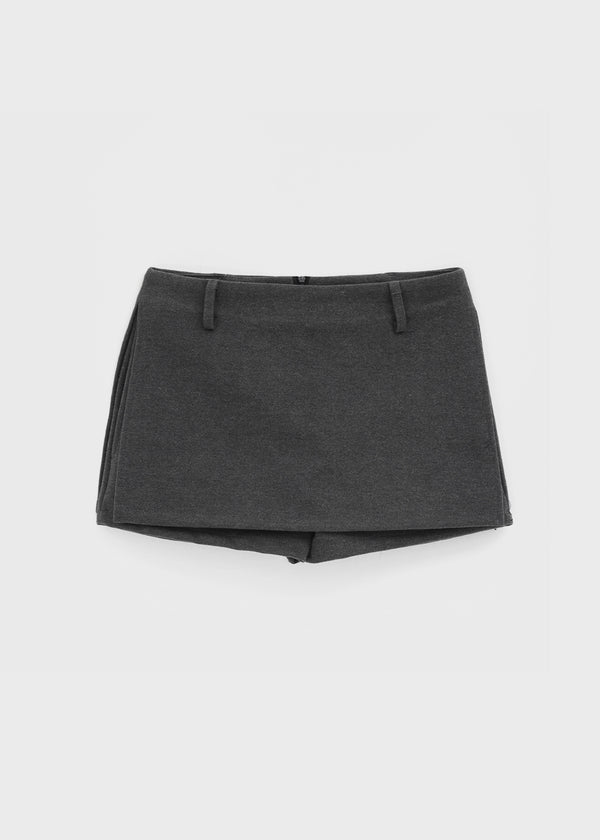 Kmrut Wool Mini Skirt Pants (belt Set)